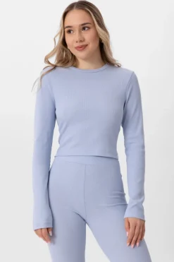 Bluzka Kisha Long Sleeve Light Blue