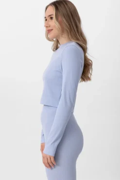 Bluzka Kisha Long Sleeve Light Blue