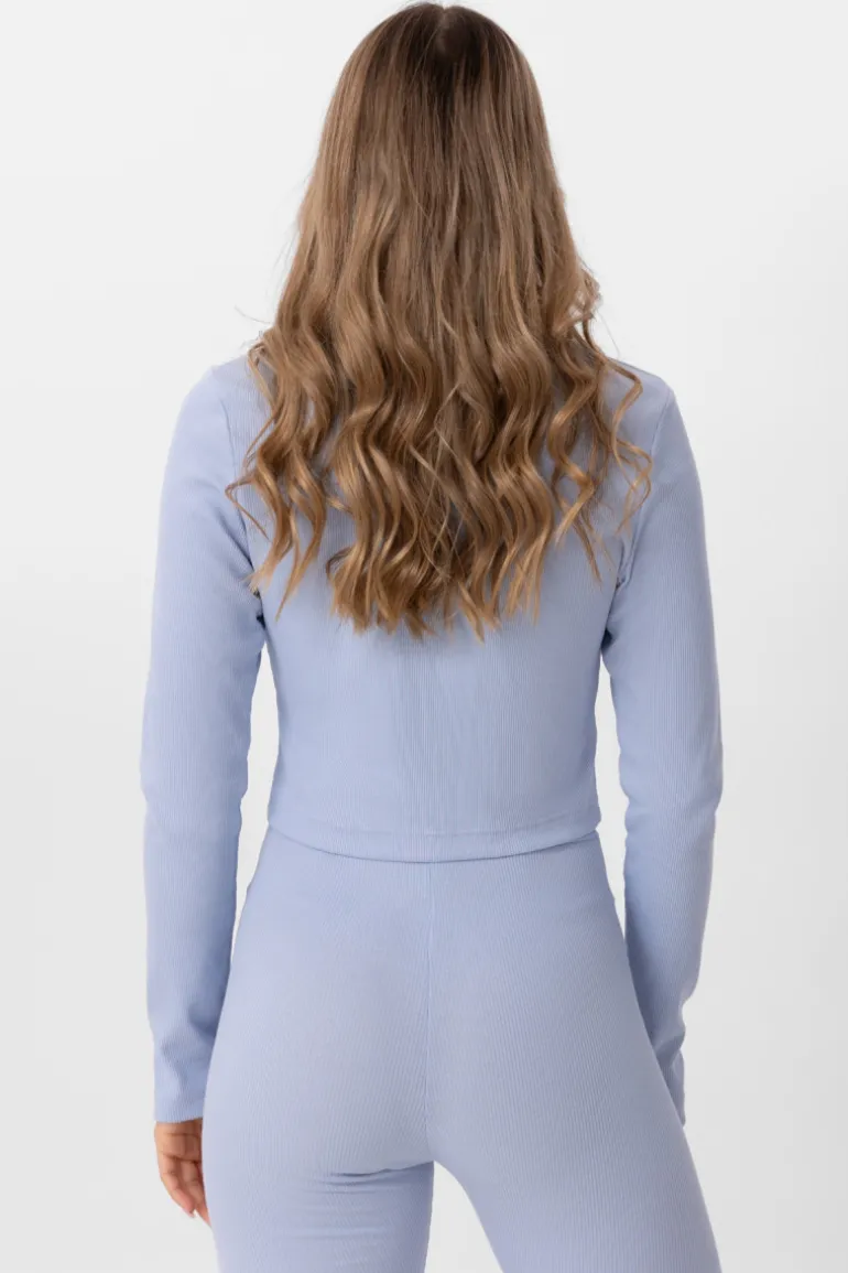 Bluzka Kisha Long Sleeve Light Blue