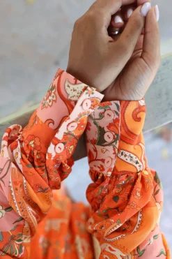 Kombinezon Collen Orange Patchwork