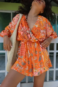 Kombinezon Collen Orange Patchwork