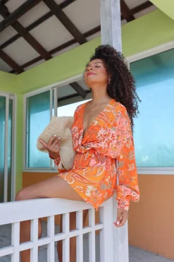 Kombinezon Collen Orange Patchwork