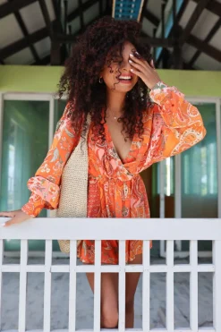 Kombinezon Collen Orange Patchwork