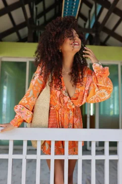 Kombinezon Collen Orange Patchwork