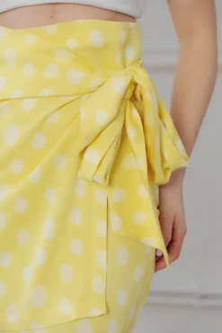 Spódniczka Cara Yellow Dots