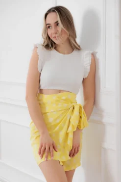 Spódniczka Cara Yellow Dots