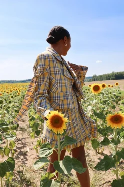 Spódniczka Cyndy Yellow Check