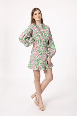 Sukienka Alia Green Flowers