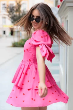 Sukienka Amelia Pink Hearts