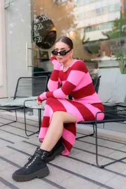 Sukienka Clara II Pink- Red