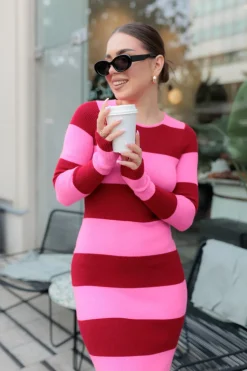 Sukienka Clara II Pink- Red