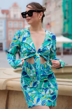Sukienka Marinda Blue Flowers