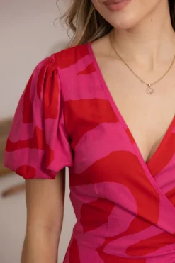 Sukienka Marline Wavy Pink