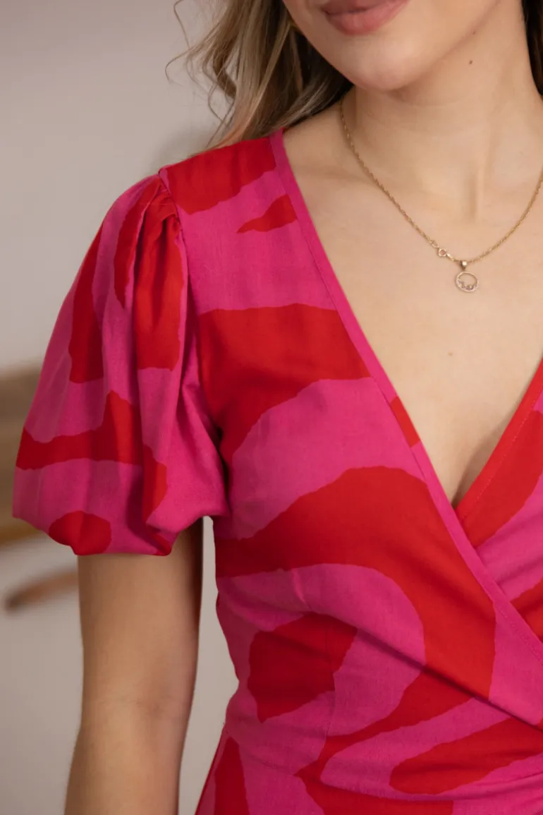 Sukienka Marline Wavy Pink