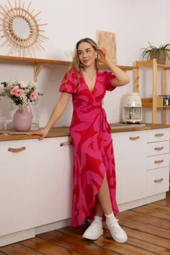Sukienka Marline Wavy Pink