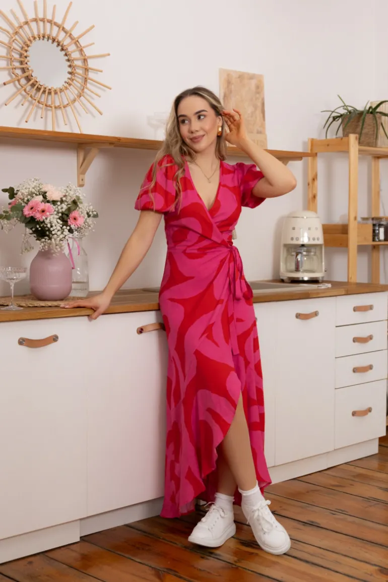 Sukienka Marline Wavy Pink