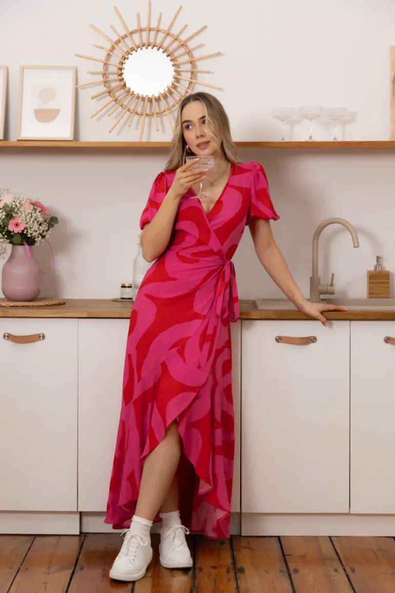 Sukienka Marline Wavy Pink