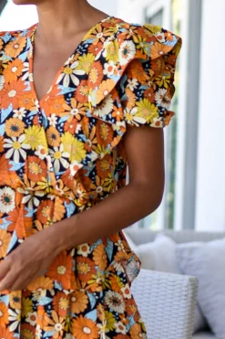 Sukienka Maylee Orange Flowers