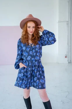 Sukienka Michelle Blue Flowers