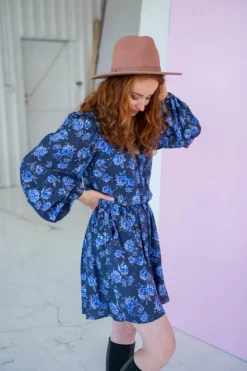 Sukienka Michelle Blue Flowers