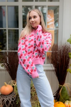 Sweter Cecille Pink Cherry