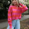 Sweter Lizzie Long Orange-Fuchsia