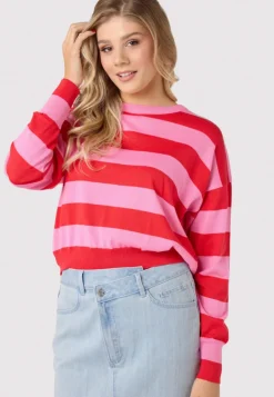 Sweter Lizzie Long Pink - Red