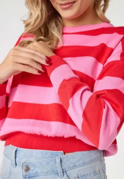 Sweter Lizzie Long Pink - Red