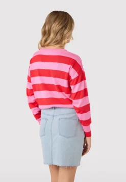 Sweter Lizzie Long Pink - Red
