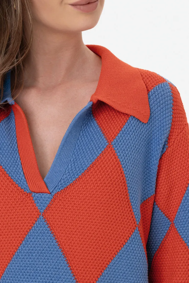 Sweter Maddie Cobalt Bloom