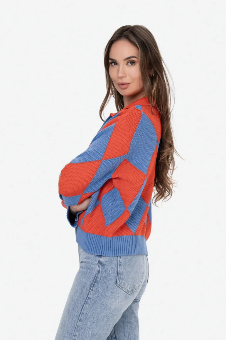 Sweter Maddie Cobalt Bloom